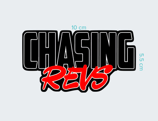 Chasing Revs red sticker