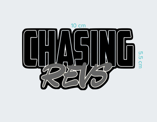 Chasing Revs silver sticker